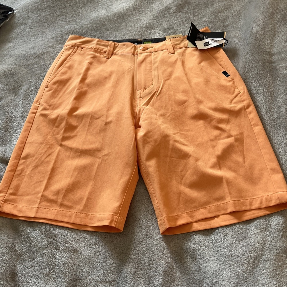 Quiksilver Mens Union Heather Amphibian 20" Hybrid Shorts Fresh Salmon Size 29